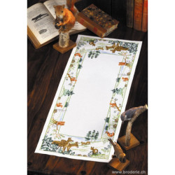 Permin, kit chemin de table animaux de la fôret (PE68-8135)