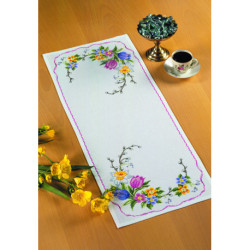 Permin, kit chemin de table Tulipes (PE68-0188)