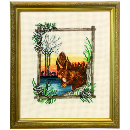 Permin, kit écureuil et paysage (PE92-9591)
