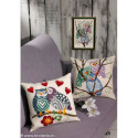 Permin, kit facile coussin deux chouettes amoureuses (PE83-3823)