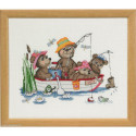 Permin, kit famille ours en bateau (PE92-5123)