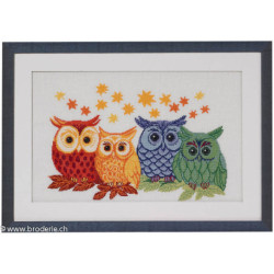 Permin, Kit les quatre chouettes (PE70-3303)