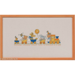 Permin, kit naissance Joyeux Amis train et wagons (PE92-2149)