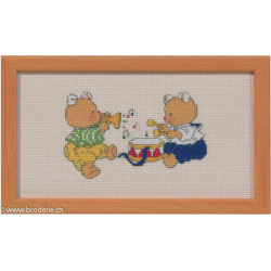 Permin, kit naissance Joyeux amis tambour et trompette (PE14-2146)