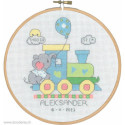 Permin, kit naissance train et éléphnat (PE13-2476)