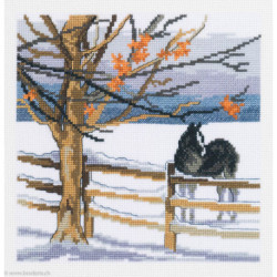 Permin, kit paysage hiver avec cheval (PE92-8307)