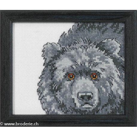 Permin, kit tête d'ours gris (PE14-4132)