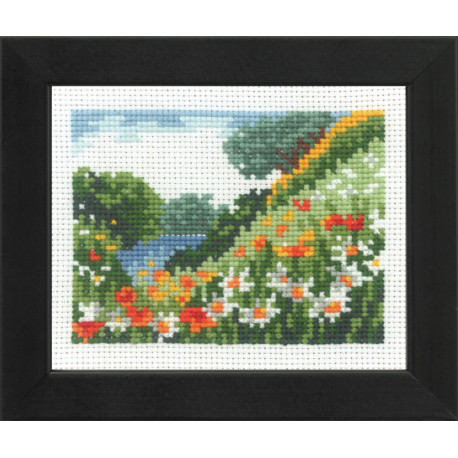 Permin, mini-kit champs de coquelicots et marguerites (PE14-1191)