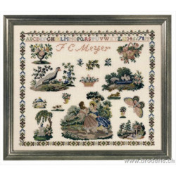 Permin, Sampler antique J.C. Meyer (PE39-6322)