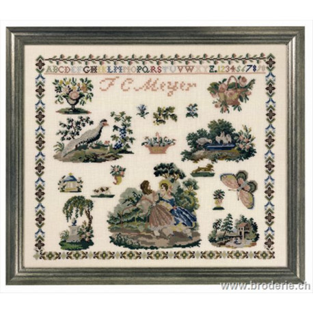 Permin, Sampler antique J.C. Meyer (PE39-6322)