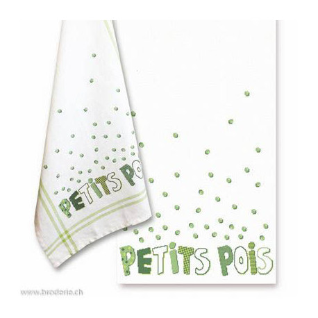 LiliPoints, Grille Petits Torchons - Petits pois (PT04)