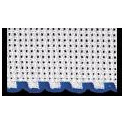 Zweigart, bande à broder Aïda blanc 10cm bordé bleu (7195-15)