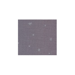 Zweigart, Lin Belfast 12.6 fils/cm gris avec étoiles imprimées (3609-7459)