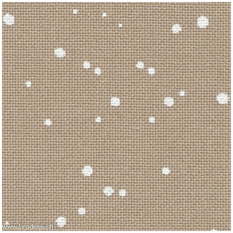 Zweigart, Etamine Lugana 10 fills/cm splash ficelle (3835-7449)