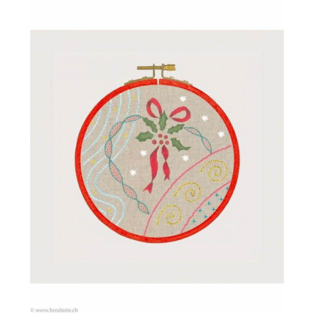 Bonheur des Dames, kit imprimé médaillon de Noël (BD1544)