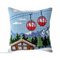Collection d'Art, kit coussin Télécabine en montagnes (CADE5491)
