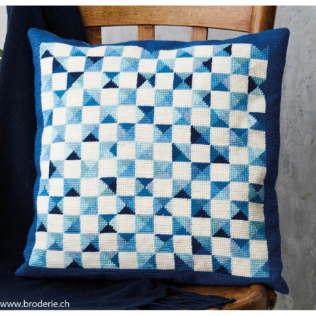 Permin, kit Carrés bleux (PE83-3453)