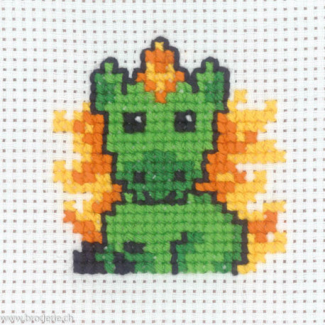 Permin, kit enfant licorne verte (PE14-3380)