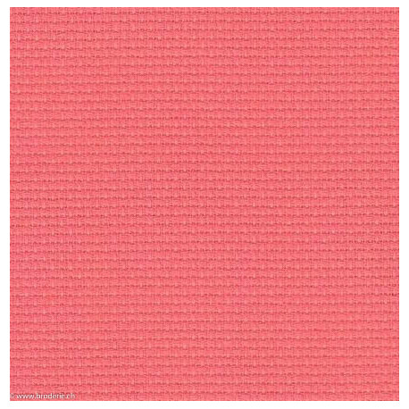 Zweigart, Aïda 14, 5,4 points/cm rose orangé (3706-4018)