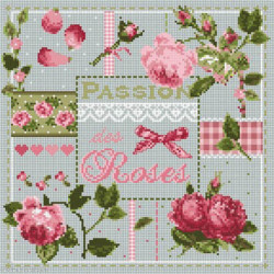 Madame la Fée, grille mini Passion des Roses (FMINI085)