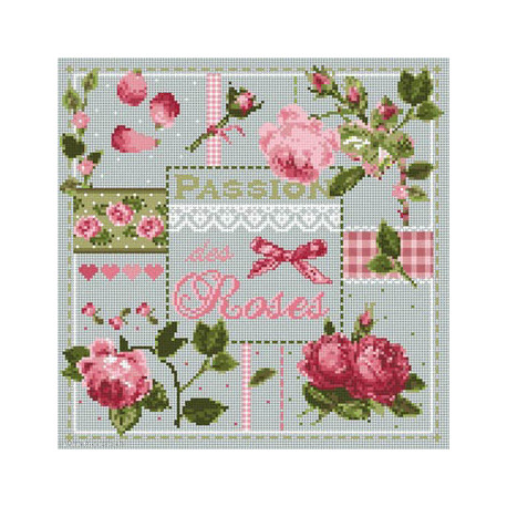 Madame la Fée, grille mini Passion des Roses (FMINI085)