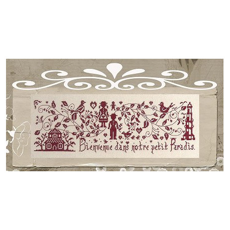 Isabelle Vautier, grille Notre petit paradis (RV181)