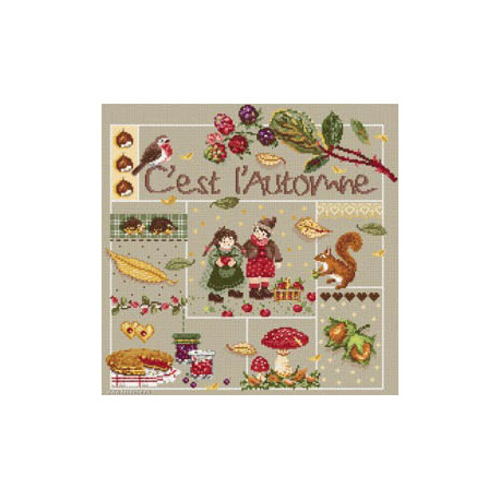 Madame la Fée, grille C'est l' Automne (FEE123)