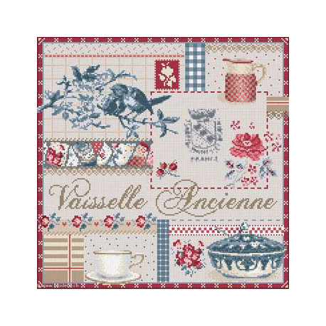 Madame la Fée, grille Vaisselle Ancienne (FEE089)