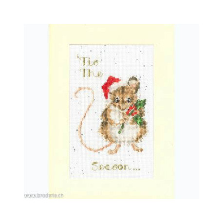 Bothy Threads, kit carte de voeux Christmas 'Tis The Season (BOXMAS56)