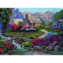 Collection d'Art, kit diamant Lodge in flowers (CADE7153)