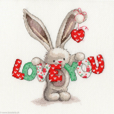 Bothy Threads, kit Bebunni collection - Love You (BOXBB9)