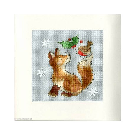Bothy Threads, kit carte de Voeux Christmas friends (BOXMAS29)
