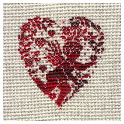 Isabelle Vautier, grille P'tit coeur aux anges (RV91)