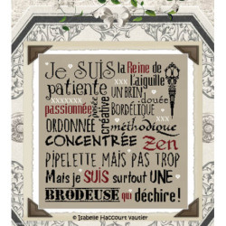 Isabelle Vautier, grille Je suis une brodeuse (BDN32)