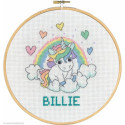 Permin, kit facile naissance licorne Billie et l'arc-en-ciel (PE92-0744)