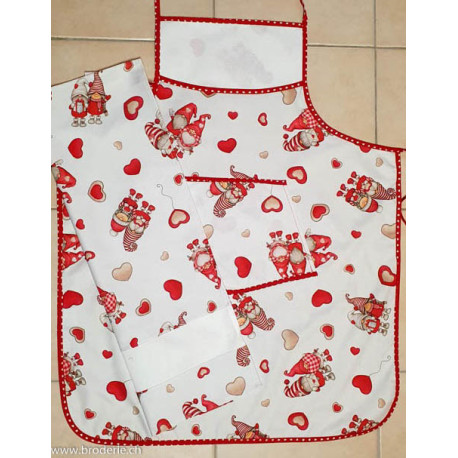 La Chiocciolina, Linge de Noël avec lutins (NA00742.12)