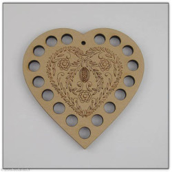 Au Ptit Bonheur, Trie-Fil Coeur gravé (TF050)