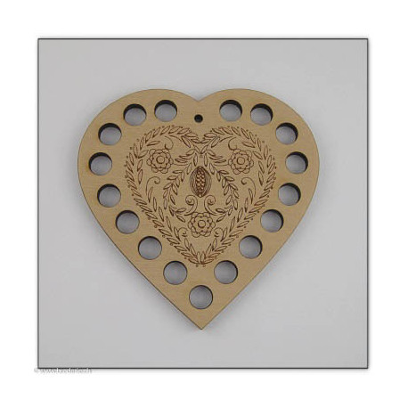Au Ptit Bonheur, Trie-Fil Coeur gravé (TF050)