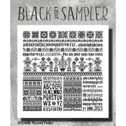 Isabelle Vautier, grille Black sampler 2021 (MARQ08)
