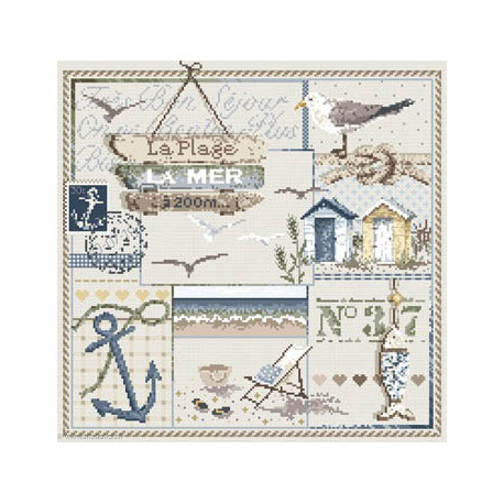 Madame la Fée, grille "La plage à 200 mètres" (FEE137)