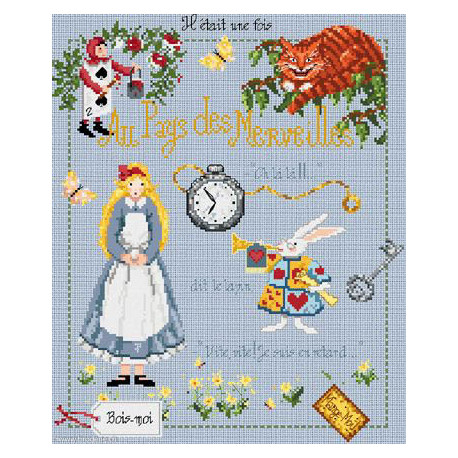 Madame la Fée, grille Alice au pays des merveilles (FEE028)