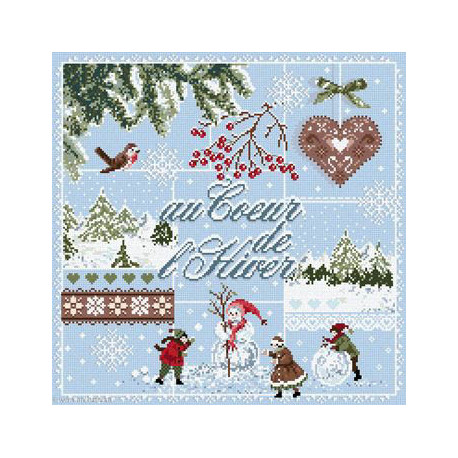 Madame la Fée, grille Au Coeur de l'Hiver (FEE105)