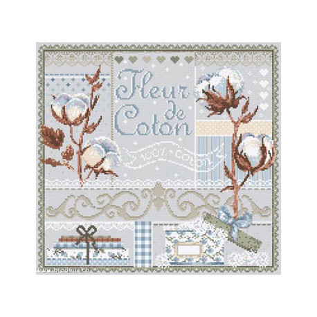 Madame la Fée, grille Fleur de coton (FEE177)