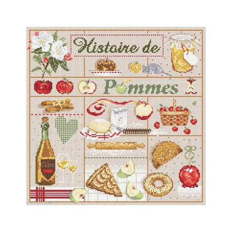 Madame la Fée, grille Histoire de pommes (FEE066)