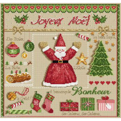 Madame la Fée, grille Joyeux Noël (FEE058)