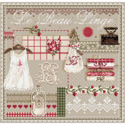 Madame la Fée, grille Le Beau Linge (FEE103)