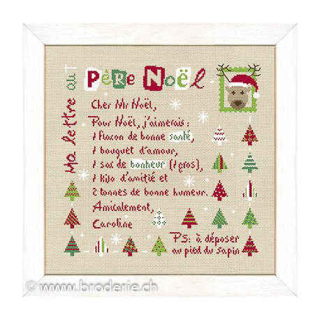 LiliPoints, Grille Lettre au père Noël (N028)