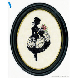 Eva Rosenstand, kit Silhouette dame au bouquet (EV12-494)