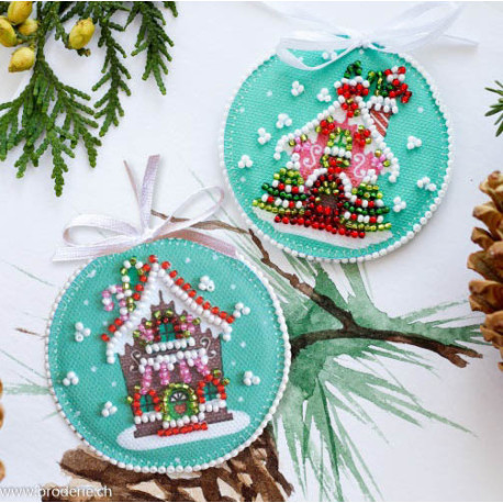 Abris Art, kit perles Decoration New year's Houses (AABT-020)