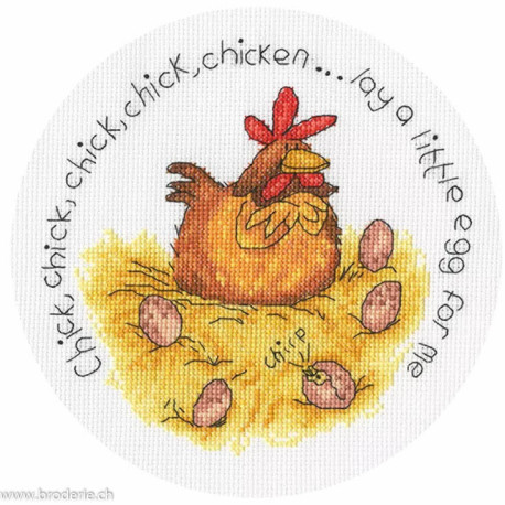 Bothy Threads, kit Lay a little Egg (BOXMS38)